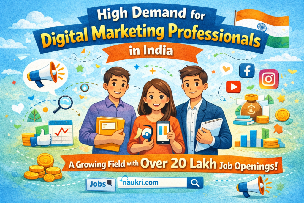 High Demand for Digital Marketing Professionals in India