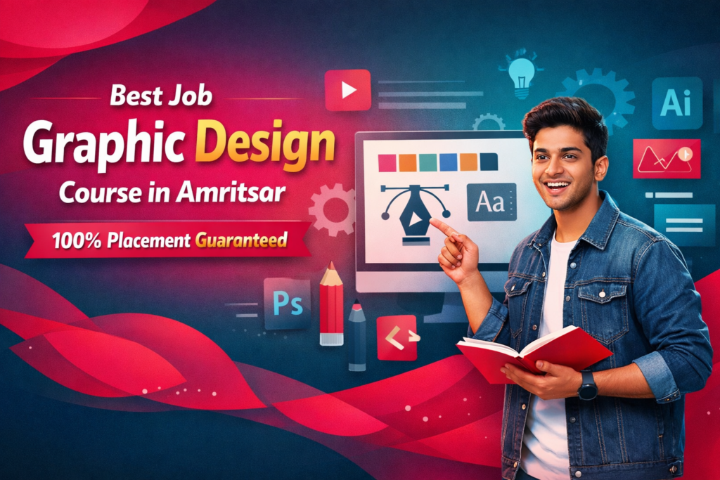 Best Job Graphic Design Course in Amritsar with 100% Placement